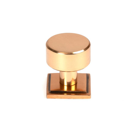 From The Anvil - Polished Bronze Kelso Cabinet Knob - 25mm (Square) | Sku. 50462 | Trade Door Handles.