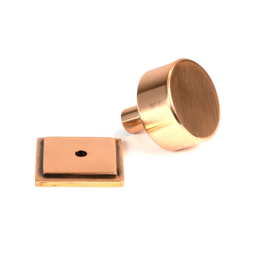 From The Anvil - Polished Bronze Kelso Cabinet Knob - 32mm (Square) | Sku. 50465 | Trade Door Handles.