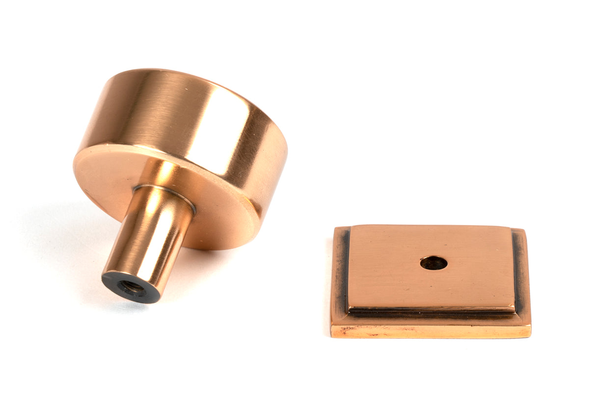 From The Anvil - Polished Bronze Kelso Cabinet Knob - 32mm (Square) | Sku. 50465 | Trade Door Handles.
