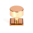 From The Anvil - Polished Bronze Kelso Cabinet Knob - 32mm (Square) | Sku. 50465 | Trade Door Handles.