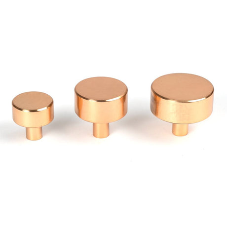 From The Anvil - Polished Bronze Kelso Cabinet Knob - 38mm (No rose) | Sku. 50467 | Trade Door Handles.