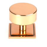 From The Anvil - Polished Bronze Kelso Cabinet Knob - 38mm (Square) | Sku. 50468 | Trade Door Handles.