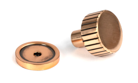 From The Anvil - Polished Bronze Judd Cabinet Knob - 25mm (Plain) | Sku. 50472 | Trade Door Handles.