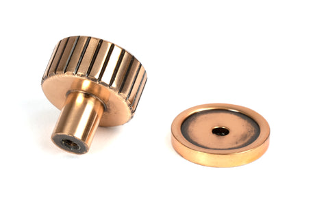 From The Anvil - Polished Bronze Judd Cabinet Knob - 25mm (Plain) | Sku. 50472 | Trade Door Handles.