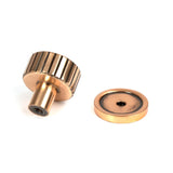 From The Anvil - Polished Bronze Judd Cabinet Knob - 25mm (Plain) | Sku. 50472 | Trade Door Handles.