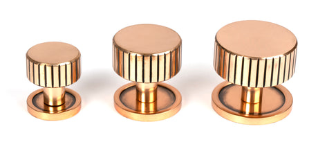 From The Anvil - Polished Bronze Judd Cabinet Knob - 25mm (Plain) | Sku. 50472 | Trade Door Handles.