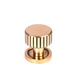 From The Anvil - Polished Bronze Judd Cabinet Knob - 25mm (Plain) | Sku. 50472 | Trade Door Handles.