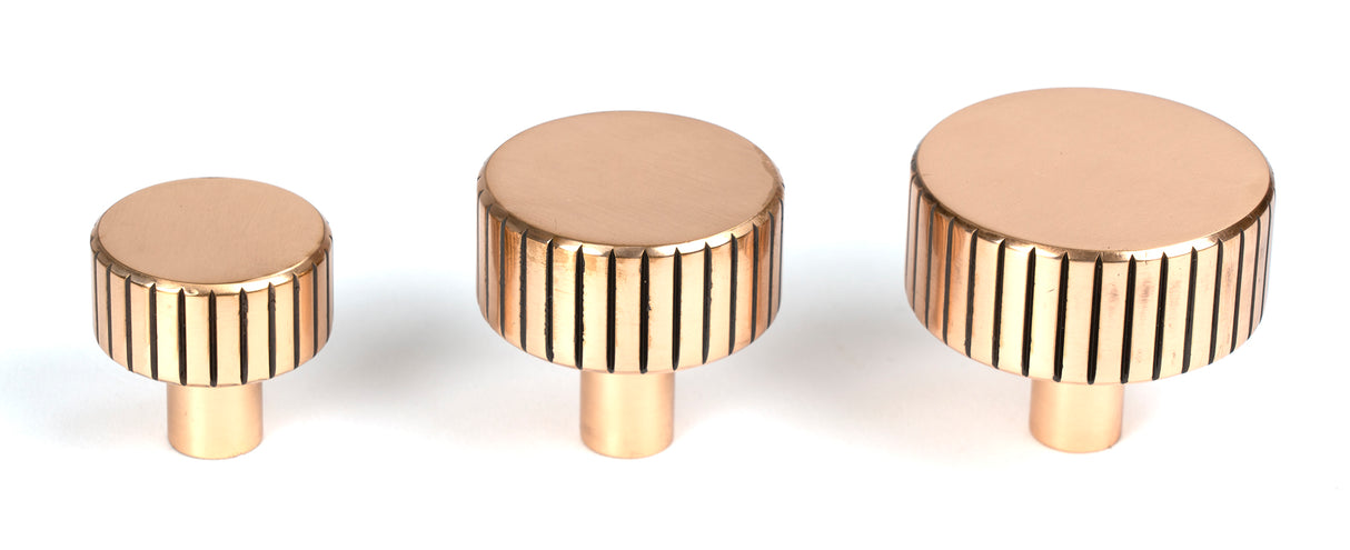 From The Anvil - Polished Bronze Judd Cabinet Knob - 25mm (No rose) | Sku. 50473 | Trade Door Handles.