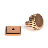 From The Anvil - Polished Bronze Judd Cabinet Knob - 25mm (Square) | Sku. 50474 | Trade Door Handles.