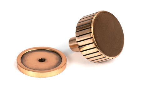 From The Anvil - Polished Bronze Judd Cabinet Knob - 32mm (Plain) | Sku. 50475 | Trade Door Handles.