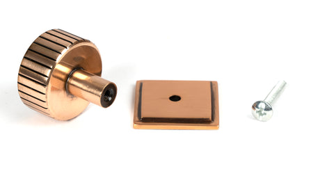 From The Anvil - Polished Bronze Judd Cabinet Knob - 32mm (Square) | Sku. 50477 | Trade Door Handles.