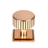 From The Anvil - Polished Bronze Judd Cabinet Knob - 32mm (Square) | Sku. 50477 | Trade Door Handles.