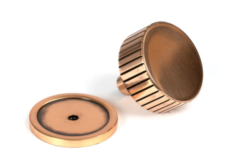 From The Anvil - Polished Bronze Judd Cabinet Knob - 38mm (Plain) | Sku. 50478 | Trade Door Handles.