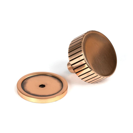 From The Anvil - Polished Bronze Judd Cabinet Knob - 38mm (Plain) | Sku. 50478 | Trade Door Handles.