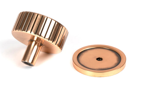 From The Anvil - Polished Bronze Judd Cabinet Knob - 38mm (Plain) | Sku. 50478 | Trade Door Handles.