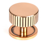 From The Anvil - Polished Bronze Judd Cabinet Knob - 38mm (Plain) | Sku. 50478 | Trade Door Handles.