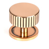 From The Anvil - Polished Bronze Judd Cabinet Knob - 38mm (Plain) | Sku. 50478 | Trade Door Handles.
