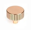From The Anvil - Polished Bronze Judd Cabinet Knob - 38mm (No rose) | Sku. 50479 | Trade Door Handles.