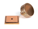 From The Anvil - Polished Bronze Judd Cabinet Knob - 38mm (Square) | Sku. 50480 | Trade Door Handles.