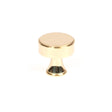 From The Anvil - Polished Brass Scully Cabinet Knob - 25mm | Sku. 50484 | Trade Door Handles.