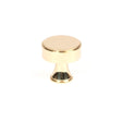From The Anvil - Polished Brass Scully Cabinet Knob - 25mm | Sku. 50484 | Trade Door Handles.