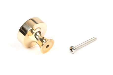 From The Anvil - Polished Brass Scully Cabinet Knob - 32mm | Sku. 50485 | Trade Door Handles.