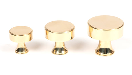 From The Anvil - Polished Brass Scully Cabinet Knob - 32mm | Sku. 50485 | Trade Door Handles.