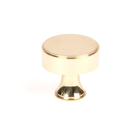From The Anvil - Polished Brass Scully Cabinet Knob - 32mm | Sku. 50485 | Trade Door Handles.