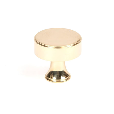 From The Anvil - Polished Brass Scully Cabinet Knob - 32mm | Sku. 50485 | Trade Door Handles.