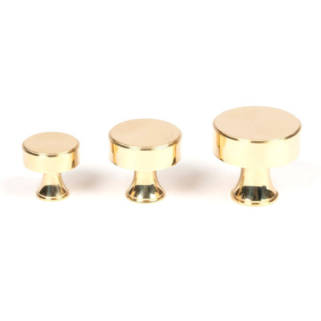From The Anvil - Polished Brass Scully Cabinet Knob - 38mm | Sku. 50486 | Trade Door Handles.