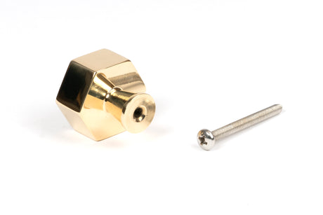 From The Anvil - Polished Brass Kahlo Cabinet Knob - 32mm | Sku. 50488 | Trade Door Handles.