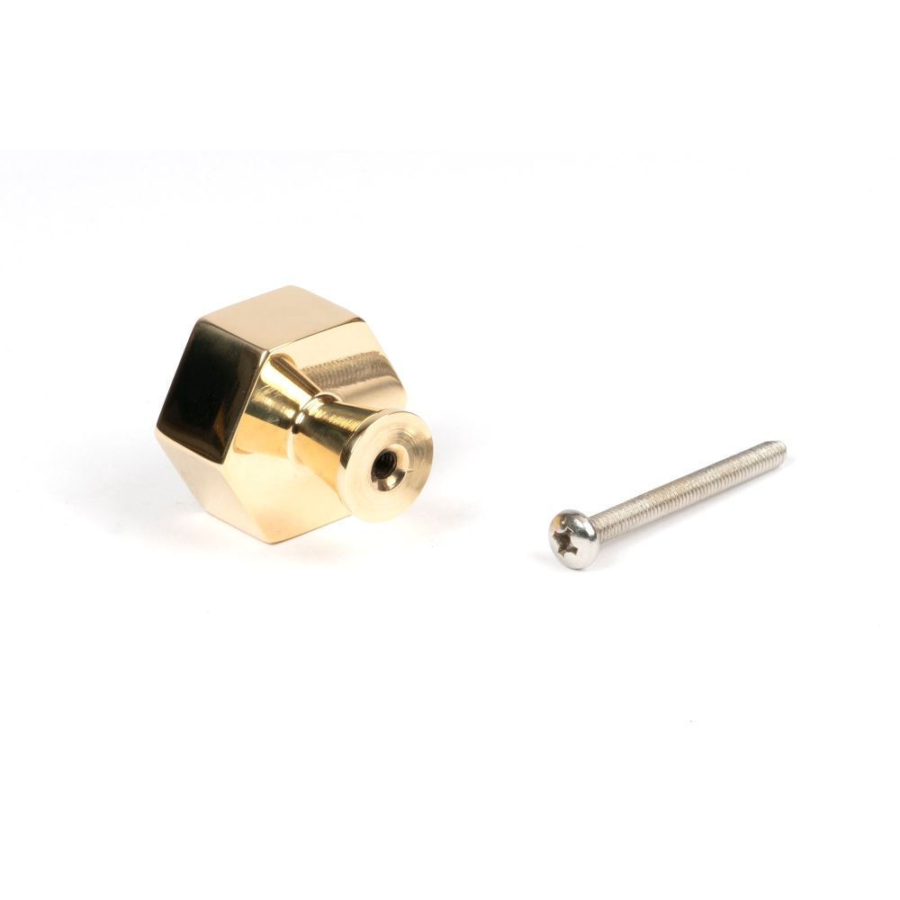 From The Anvil - Polished Brass Kahlo Cabinet Knob - 32mm | Sku. 50488 | Trade Door Handles.