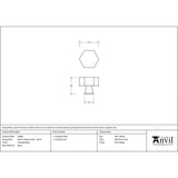 From The Anvil - Polished Brass Kahlo Cabinet Knob - 32mm | Sku. 50488 | Trade Door Handles.