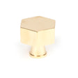 From The Anvil - Polished Brass Kahlo Cabinet Knob - 32mm | Sku. 50488 | Trade Door Handles.
