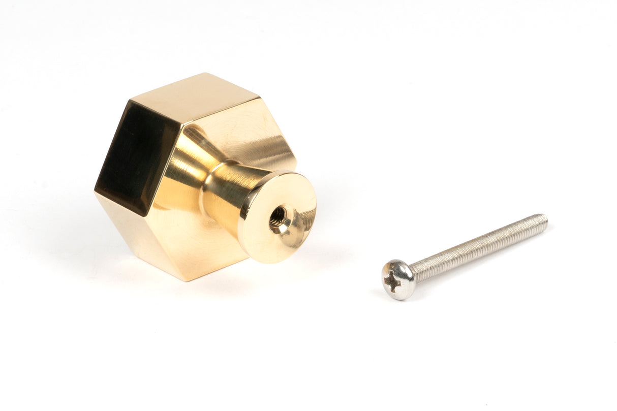 From The Anvil - Polished Brass Kahlo Cabinet Knob - 38mm | Sku. 50489 | Trade Door Handles.