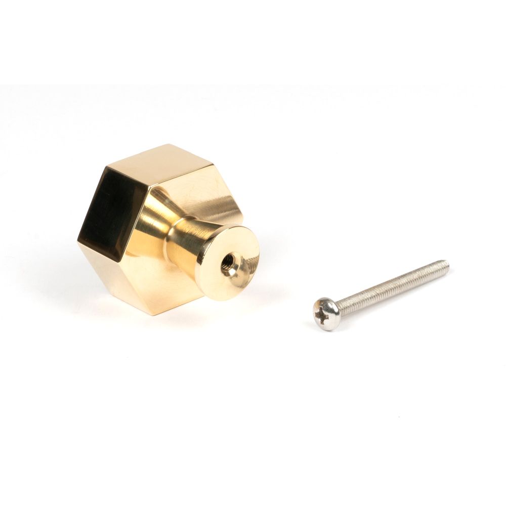 From The Anvil - Polished Brass Kahlo Cabinet Knob - 38mm | Sku. 50489 | Trade Door Handles.