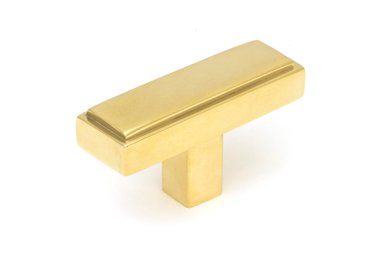From The Anvil - Polished Brass Scully T-Bar | Sku. 50490 | Trade Door Handles.