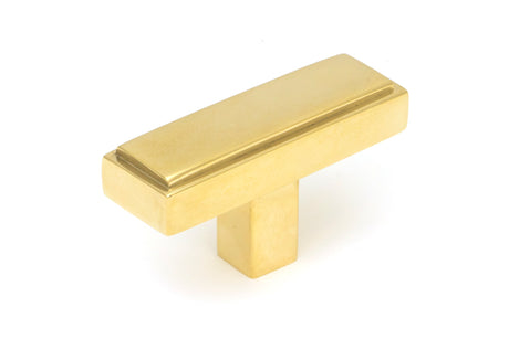 From The Anvil - Polished Brass Scully T-Bar | Sku. 50490 | Trade Door Handles.