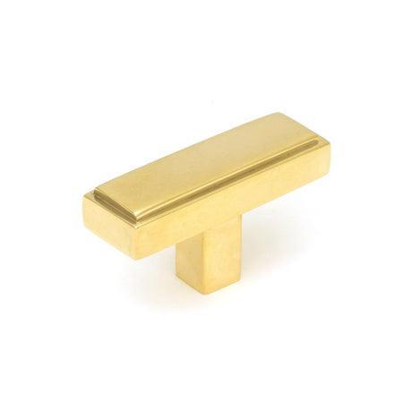 From The Anvil - Polished Brass Scully T-Bar | Sku. 50490 | Trade Door Handles.