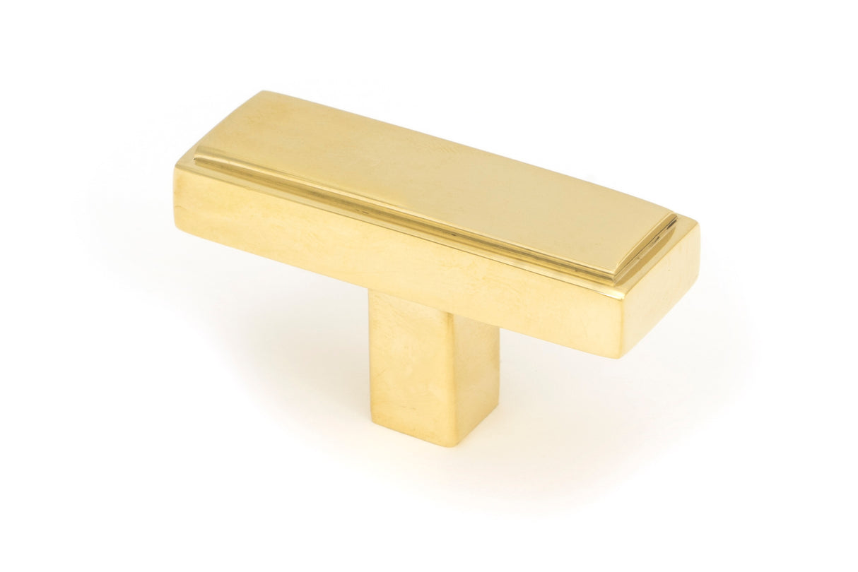 From The Anvil - Polished Brass Scully T-Bar | Sku. 50490 | Trade Door Handles.