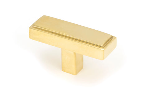 From The Anvil - Polished Brass Scully T-Bar | Sku. 50490 | Trade Door Handles.