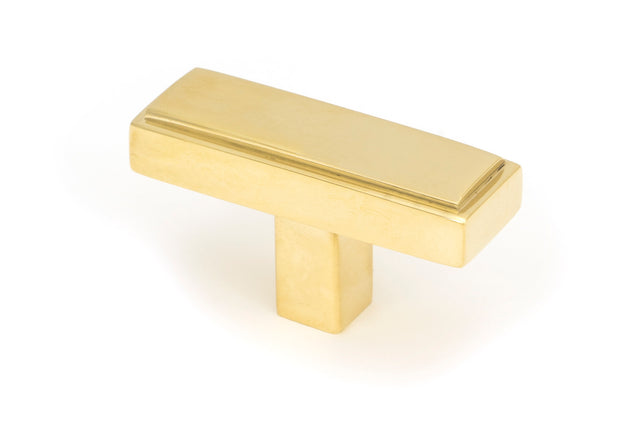 From The Anvil - Polished Brass Scully T-Bar | Sku. 50490 | Trade Door Handles.