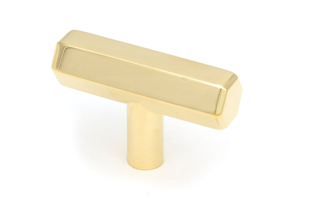 From The Anvil - Polished Brass Kahlo T-Bar | Sku. 50491 | Trade Door Handles.