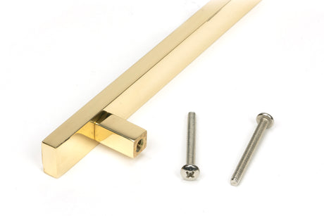 From The Anvil - Polished Brass Scully Pull Handle - Medium | Sku. 50493 | Trade Door Handles.