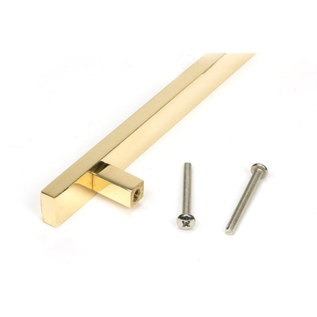 From The Anvil - Polished Brass Scully Pull Handle - Medium | Sku. 50493 | Trade Door Handles.