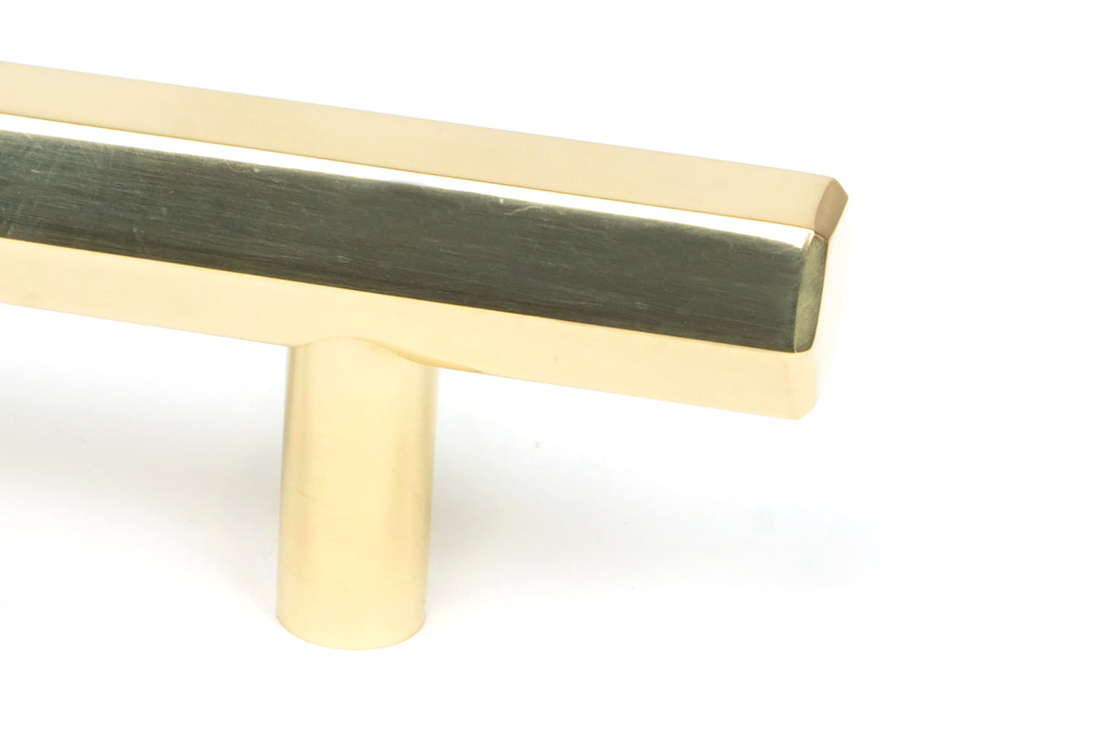 From The Anvil - Polished Brass Kahlo Pull Handle - Medium | Sku. 50496 | Trade Door Handles.