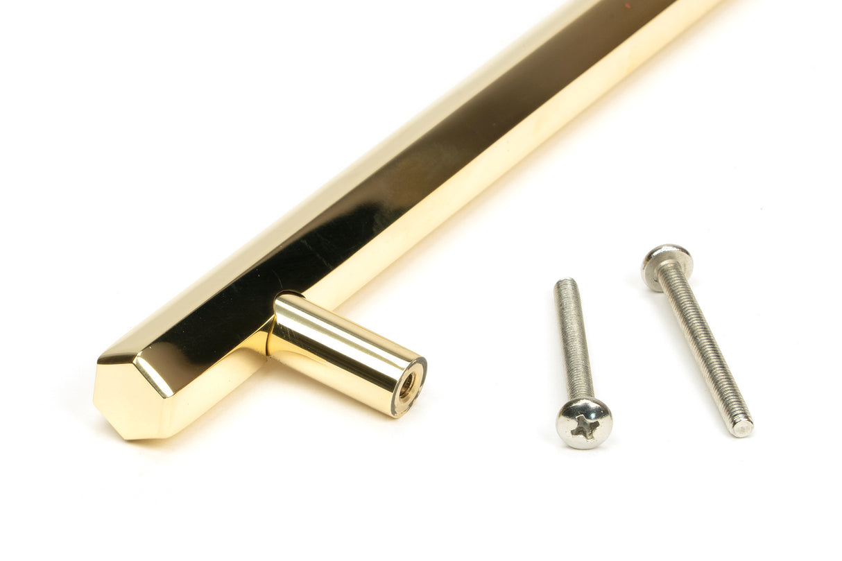 From The Anvil - Polished Brass Kahlo Pull Handle - Medium | Sku. 50496 | Trade Door Handles.
