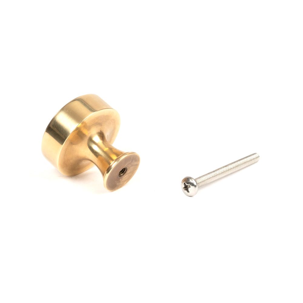 From The Anvil - Aged Brass Scully Cabinet Knob - 32mm | Sku. 50499 | Trade Door Handles.
