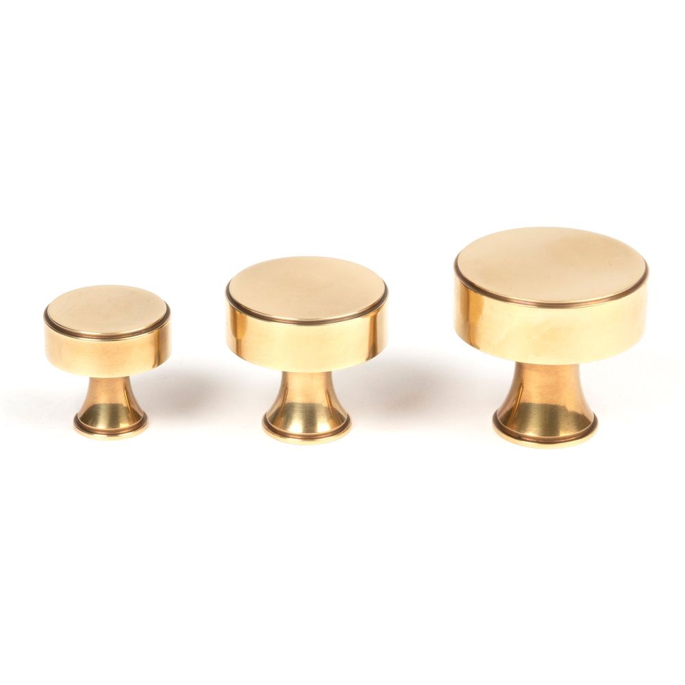 From The Anvil - Aged Brass Scully Cabinet Knob - 38mm | Sku. 50500 | Trade Door Handles.
