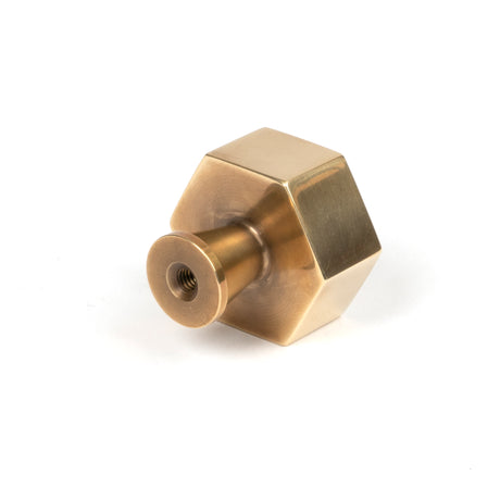 From The Anvil - Aged Brass Kahlo Cabinet Knob - 32mm | Sku. 50502 | Trade Door Handles.